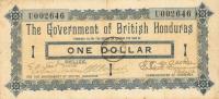 Gallery image for British Honduras p1: 1 Dollar